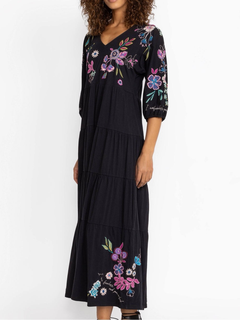 NWT Johnny Was SHILO DOLMAN TIERED KNIT $230 DRESS